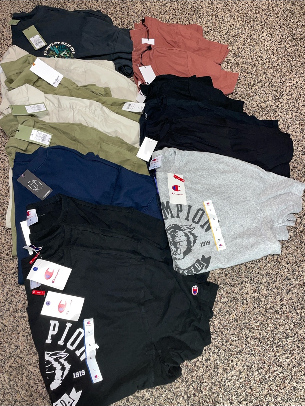 Champion/Goodfellow Men’s Resell Box Of 15 Various Sizes All NWT! #1